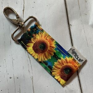 Handbag clip lip balm holder